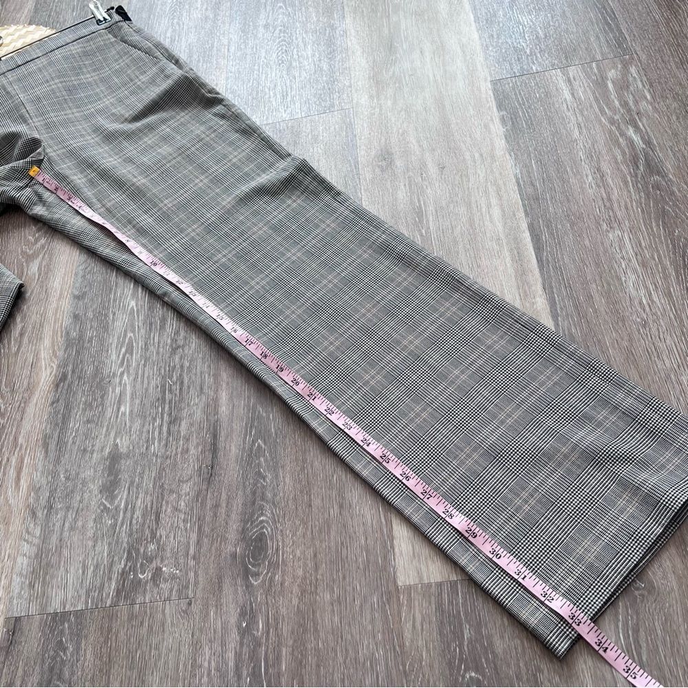 Babaton ivy trousers plaid‎ straight leg women’s size 8 - Picture 3 of 9